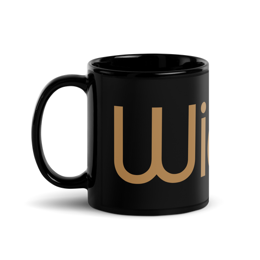 Widea / Black Glossy Mug