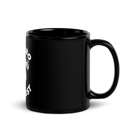 In Turbo We Trust / Black Glossy Mug