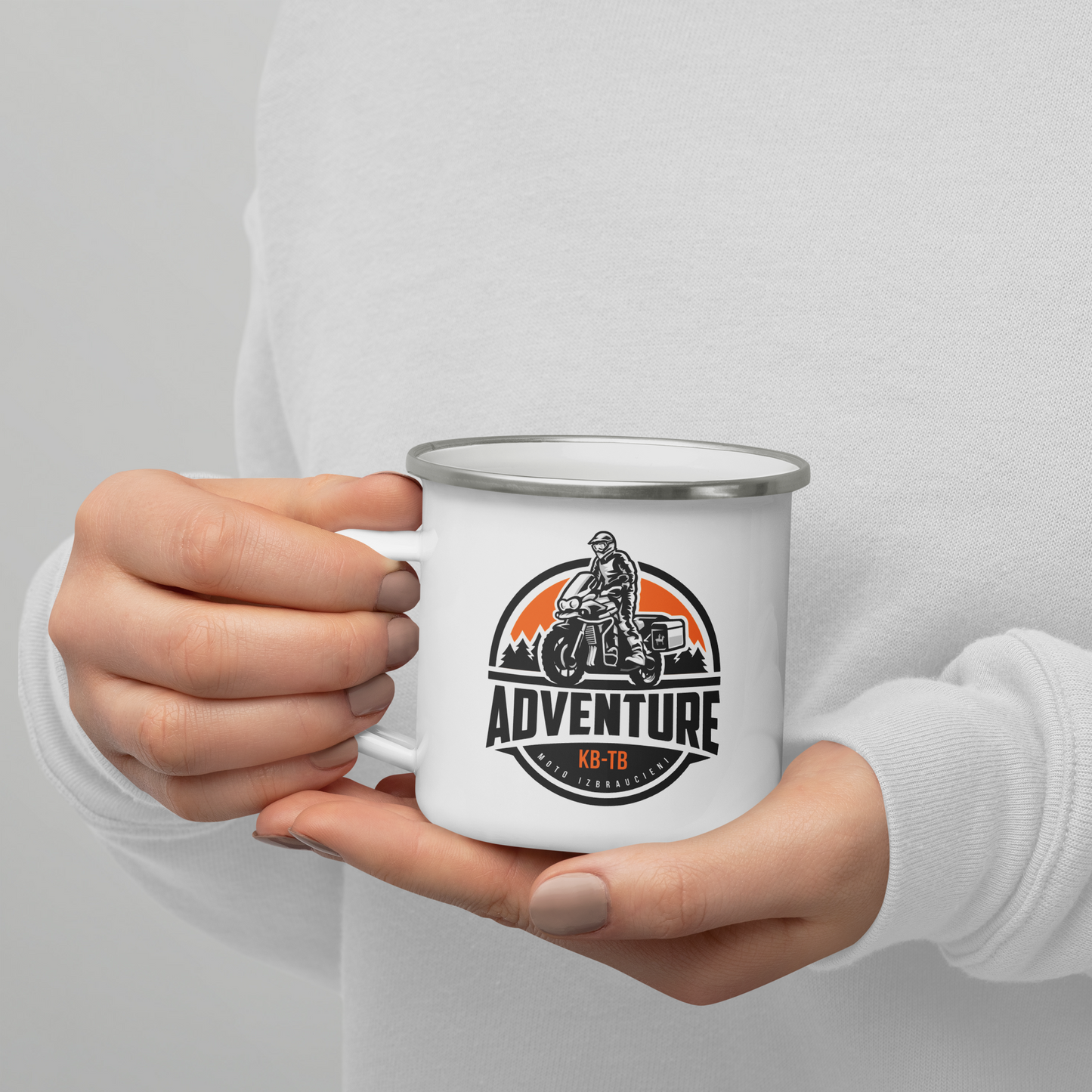KB-TB Moto Izbraucieni / Enamel Camping Mug