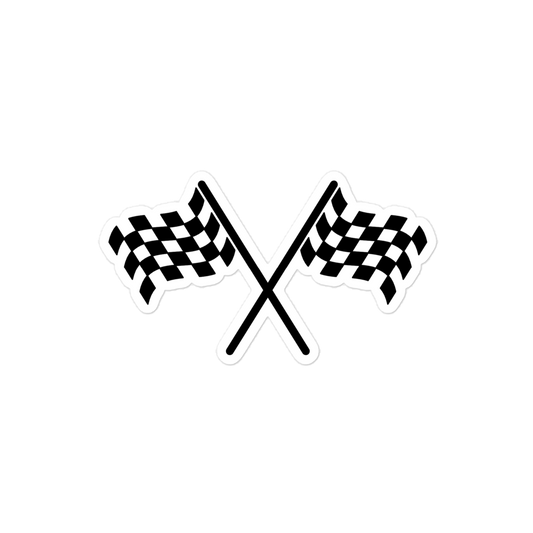 Checkered Racing Flags / Vinyl Sticker