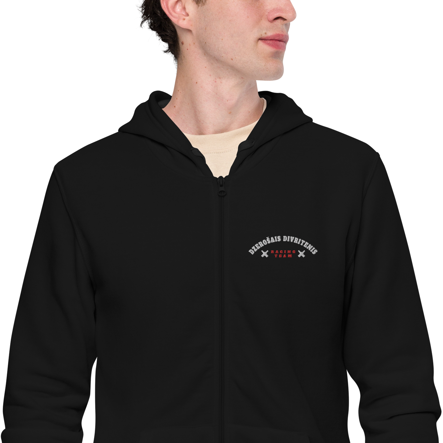 Divritenis Racing Team / Unisex Zip Hoodie (Embroidery)