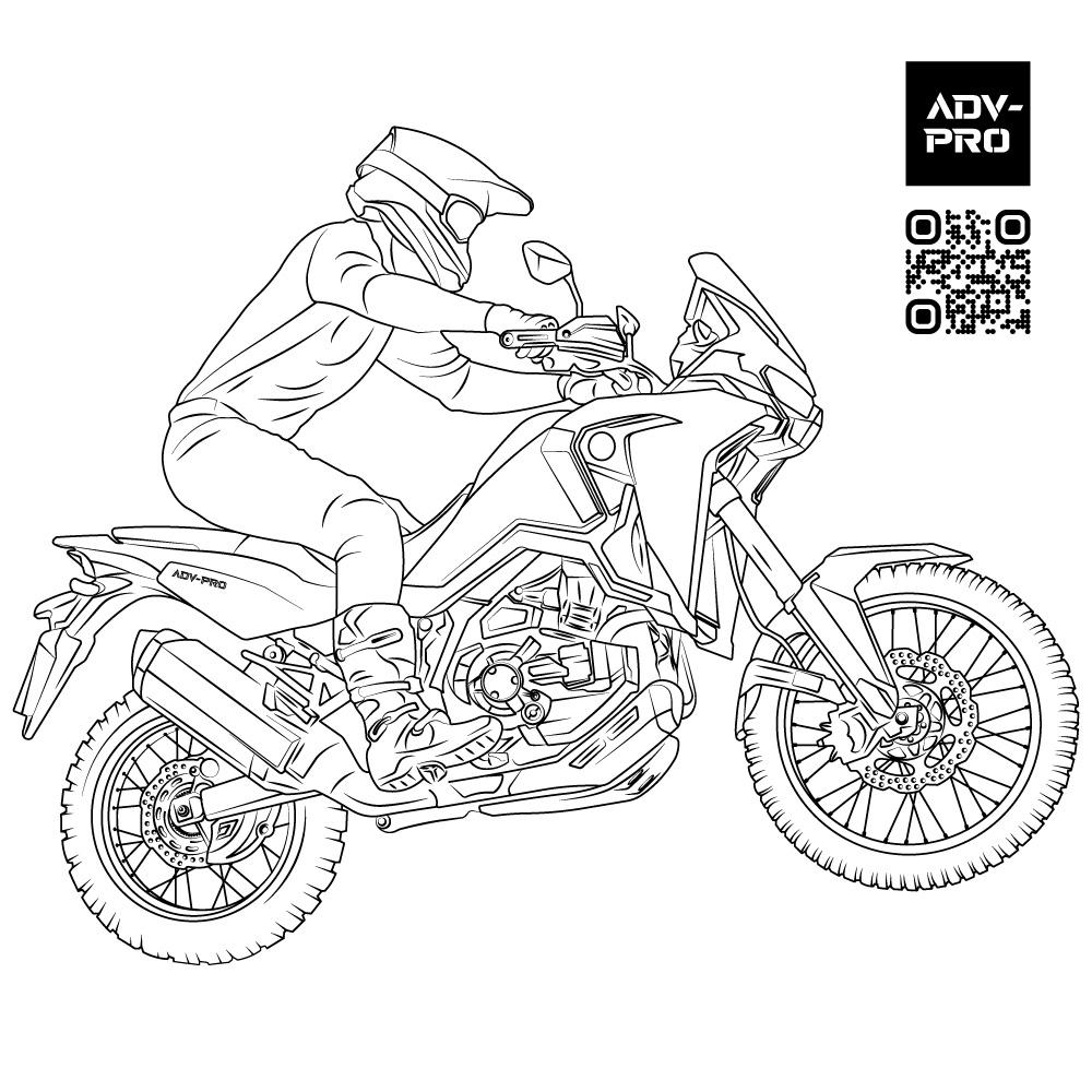 Honda Africa Twin Jump (CRF1100 Blueprint) / Premium Soft Unisex T-Shirt