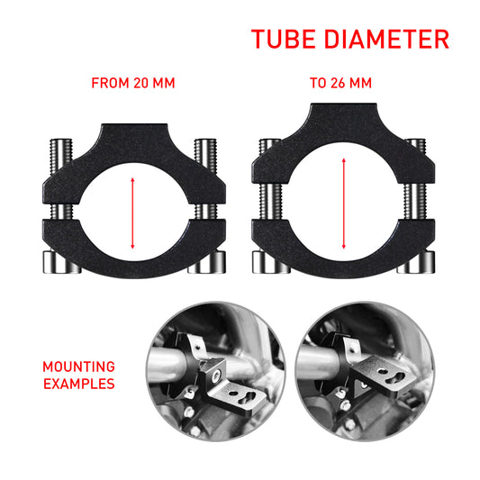 Universal Fog Light Mounting Bracket / 22-26 mm