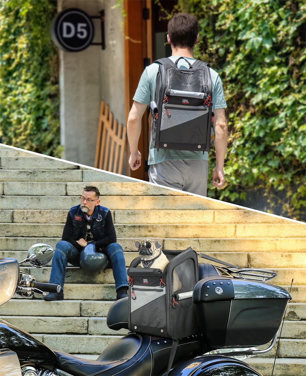 Motorcycle Pet Carrier (Folding Backpack)