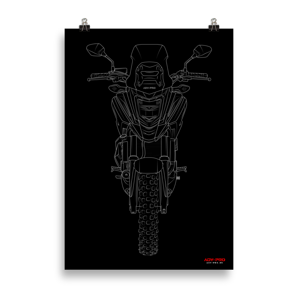 Honda NC750X Blueprint Poster