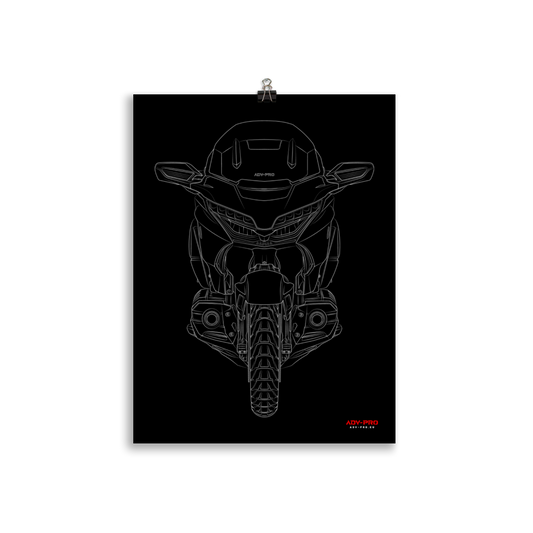 Honda Gold Wing Blueprint Poster