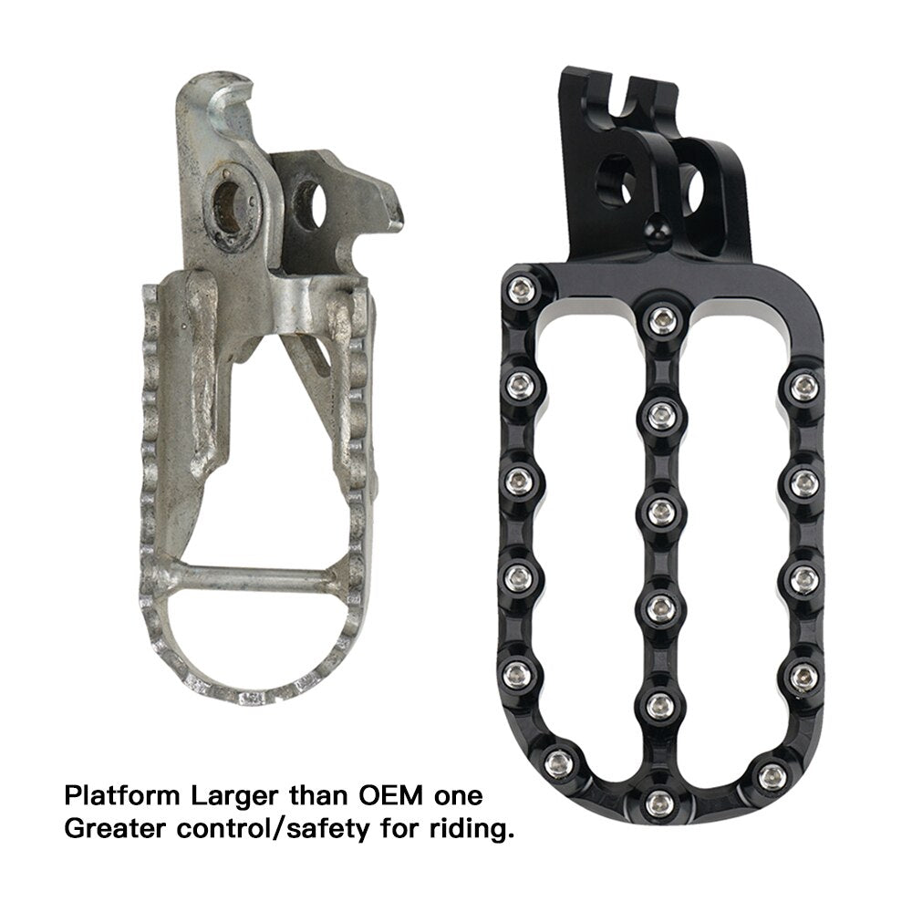 Offroad Premium Wide Footpegs for Honda CRF Motorcycles