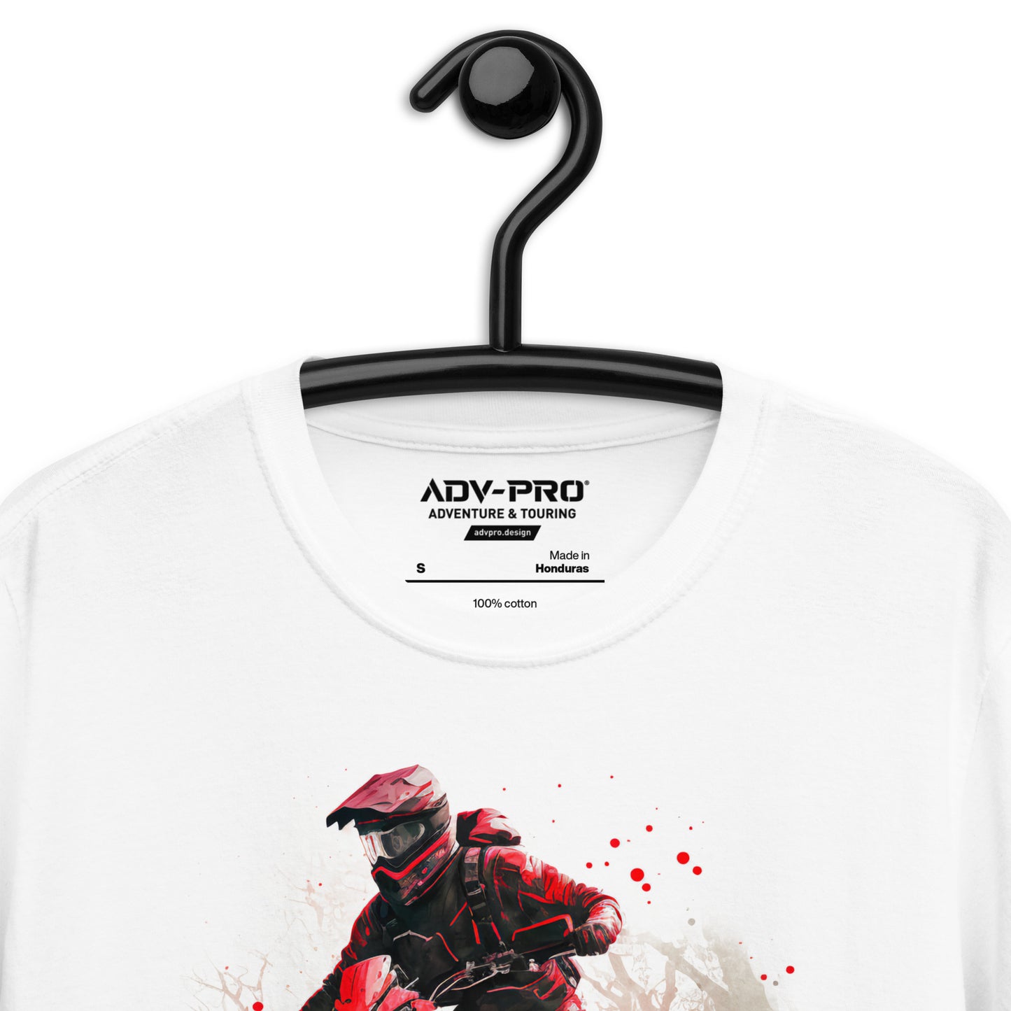 Art Series / Red Adventure Motorcycle / Soft Cotton T-Shirt
