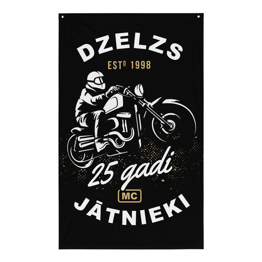 Dzelzs Jātnieki MC 25 Gadi Flag