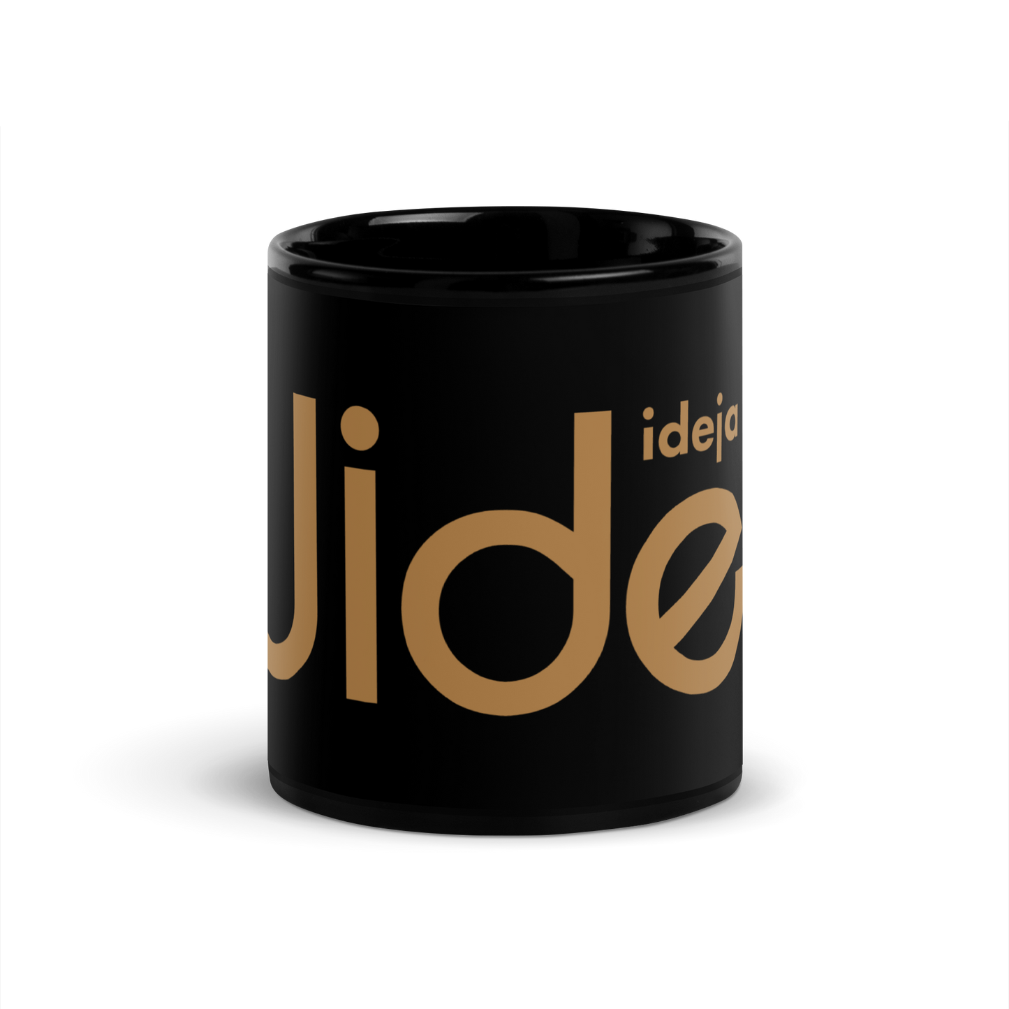 Widea / Black Glossy Mug