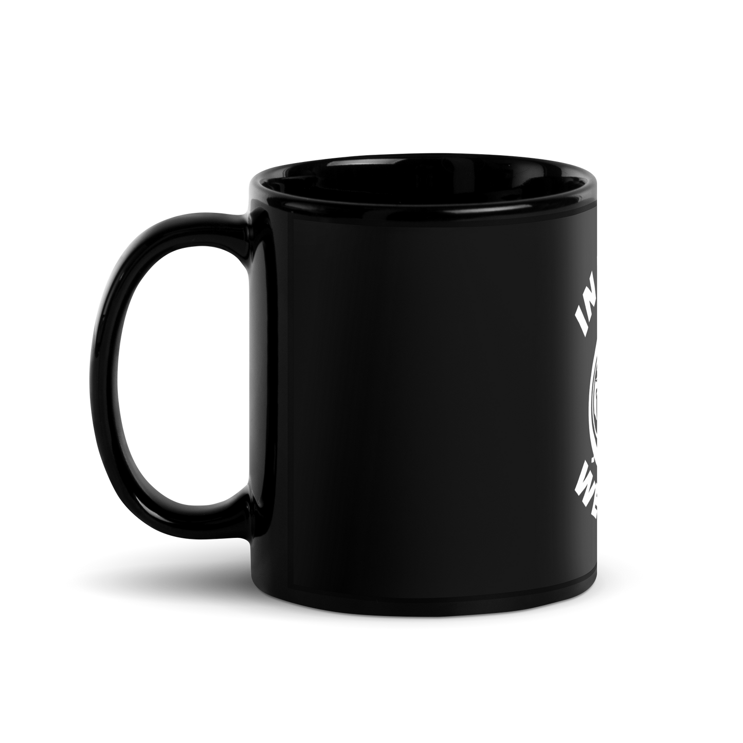 In Turbo We Trust / Black Glossy Mug