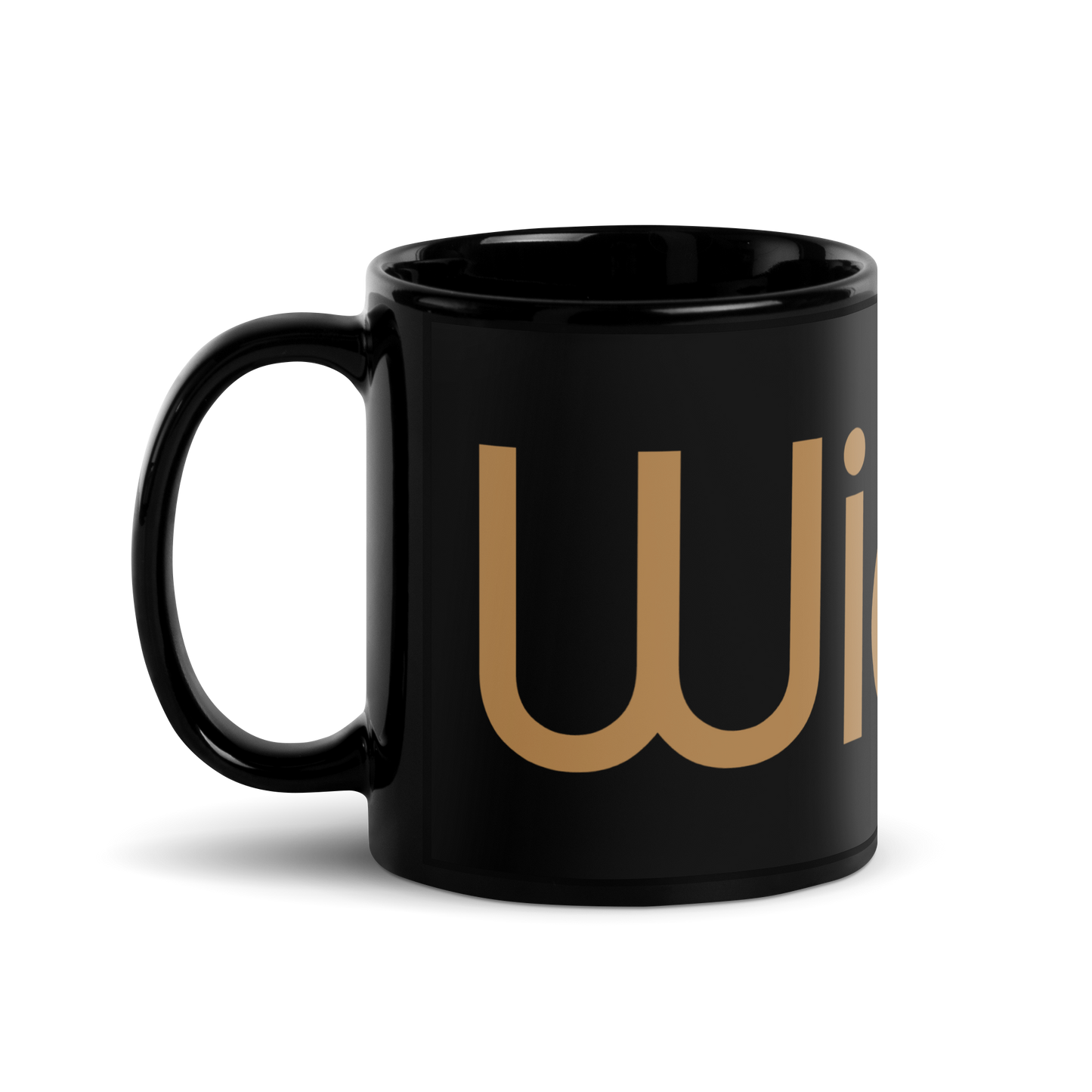 Widea / Black Glossy Mug