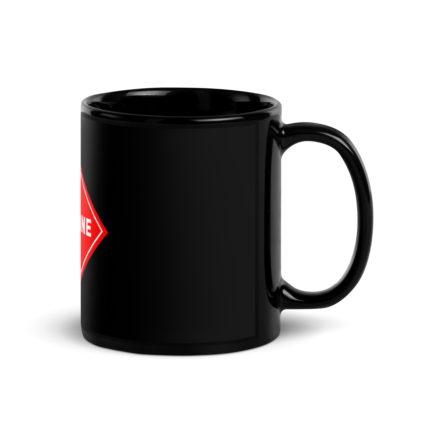 Gasoline Addict / Black Glossy Mug