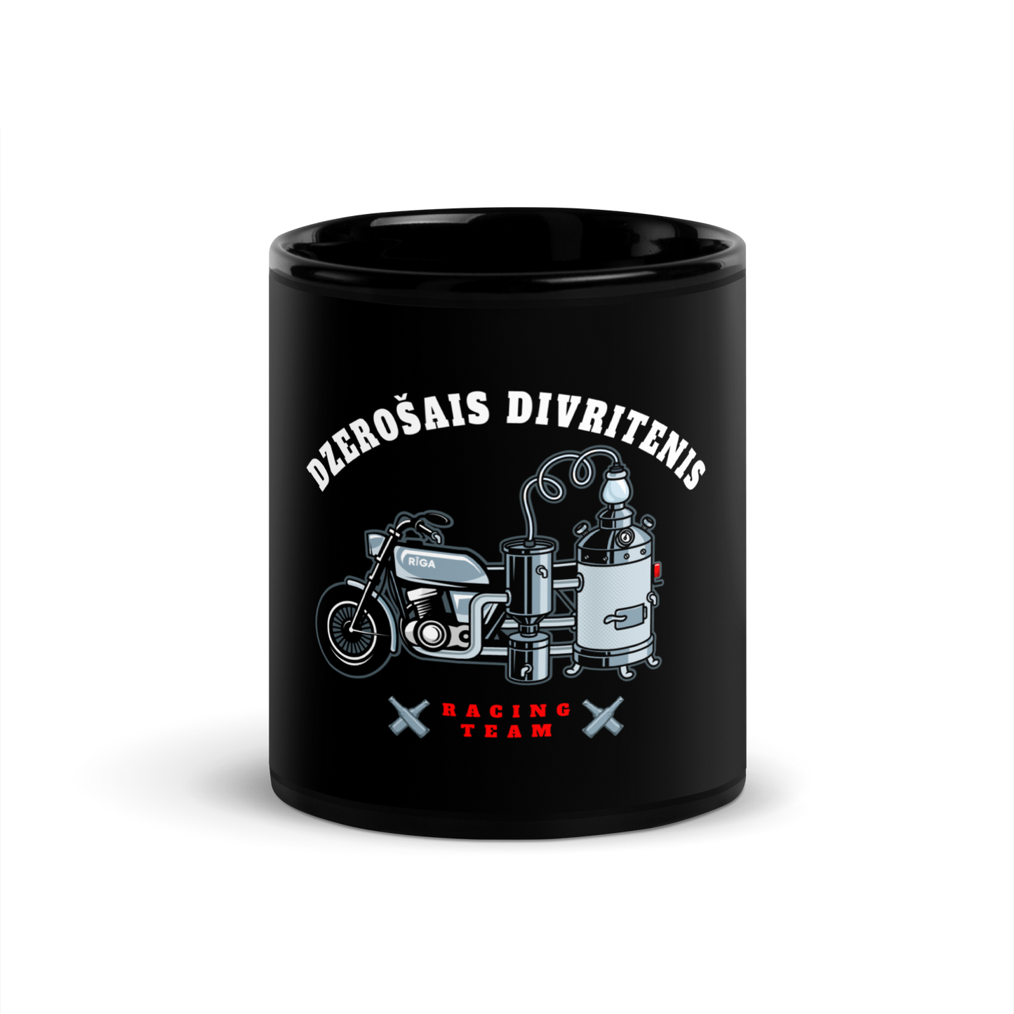 Divritenis Racing Team / Black Glossy Mug