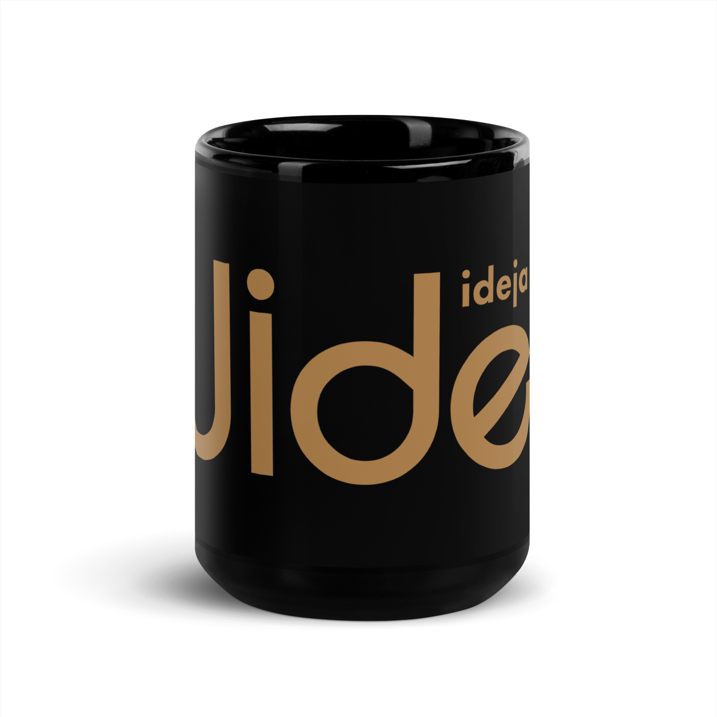 Widea / Black Glossy Mug