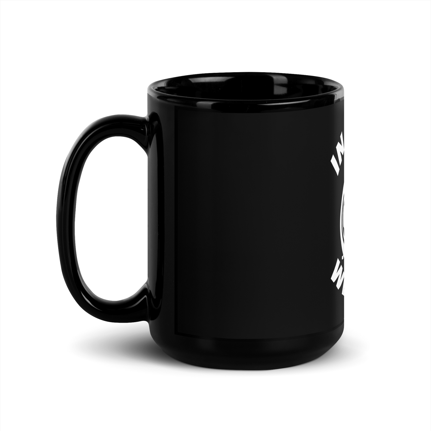 In Turbo We Trust / Black Glossy Mug