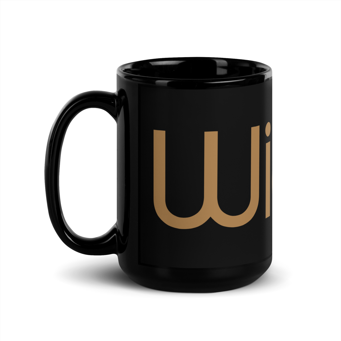 Widea / Black Glossy Mug