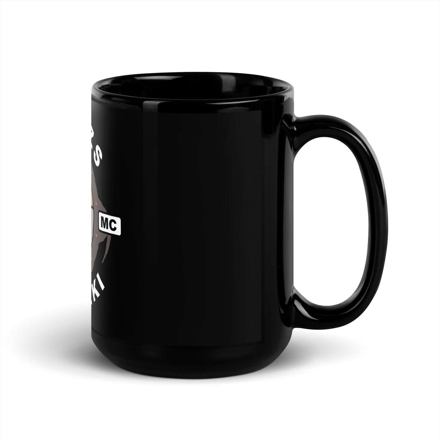 Dzelzs Jātnieki MC / Black Glossy Mug