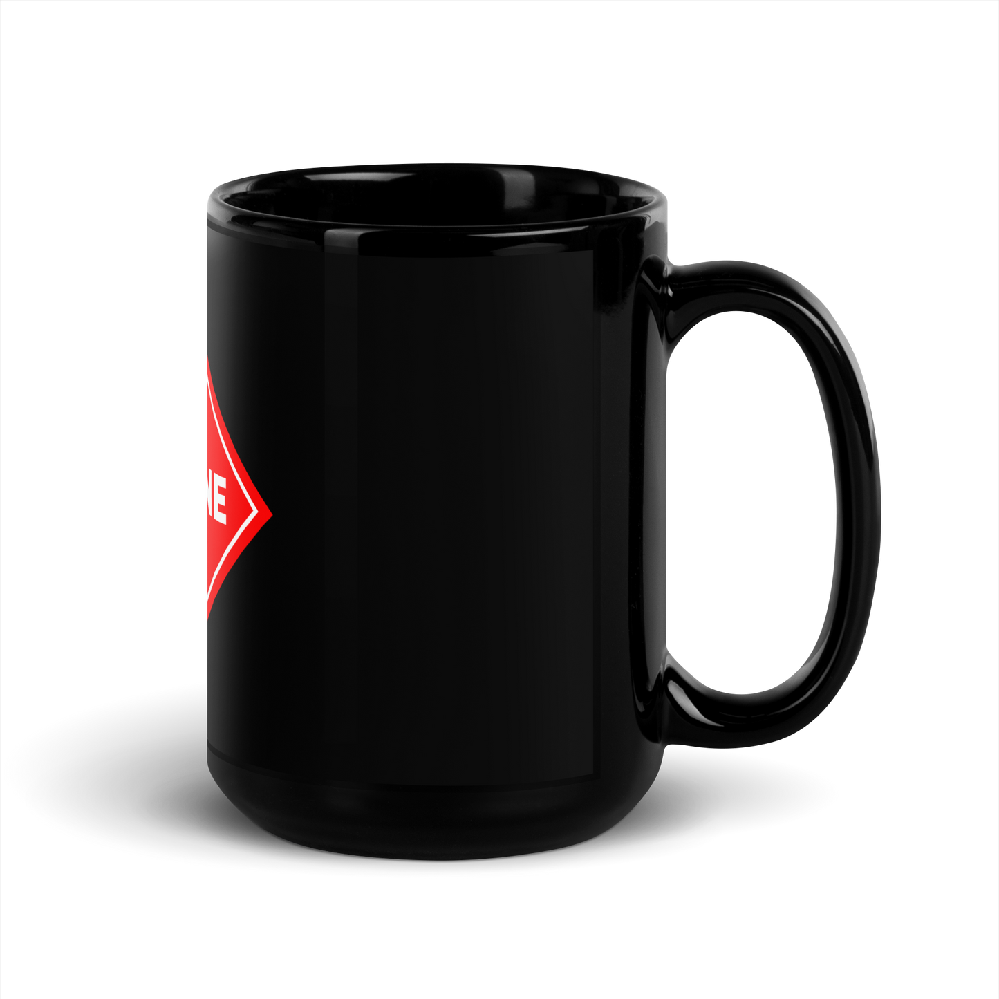 Gasoline Addict / Black Glossy Mug