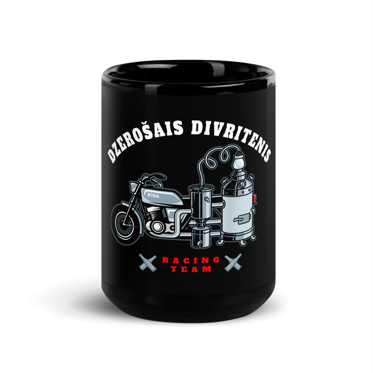 Divritenis Racing Team / Black Glossy Mug