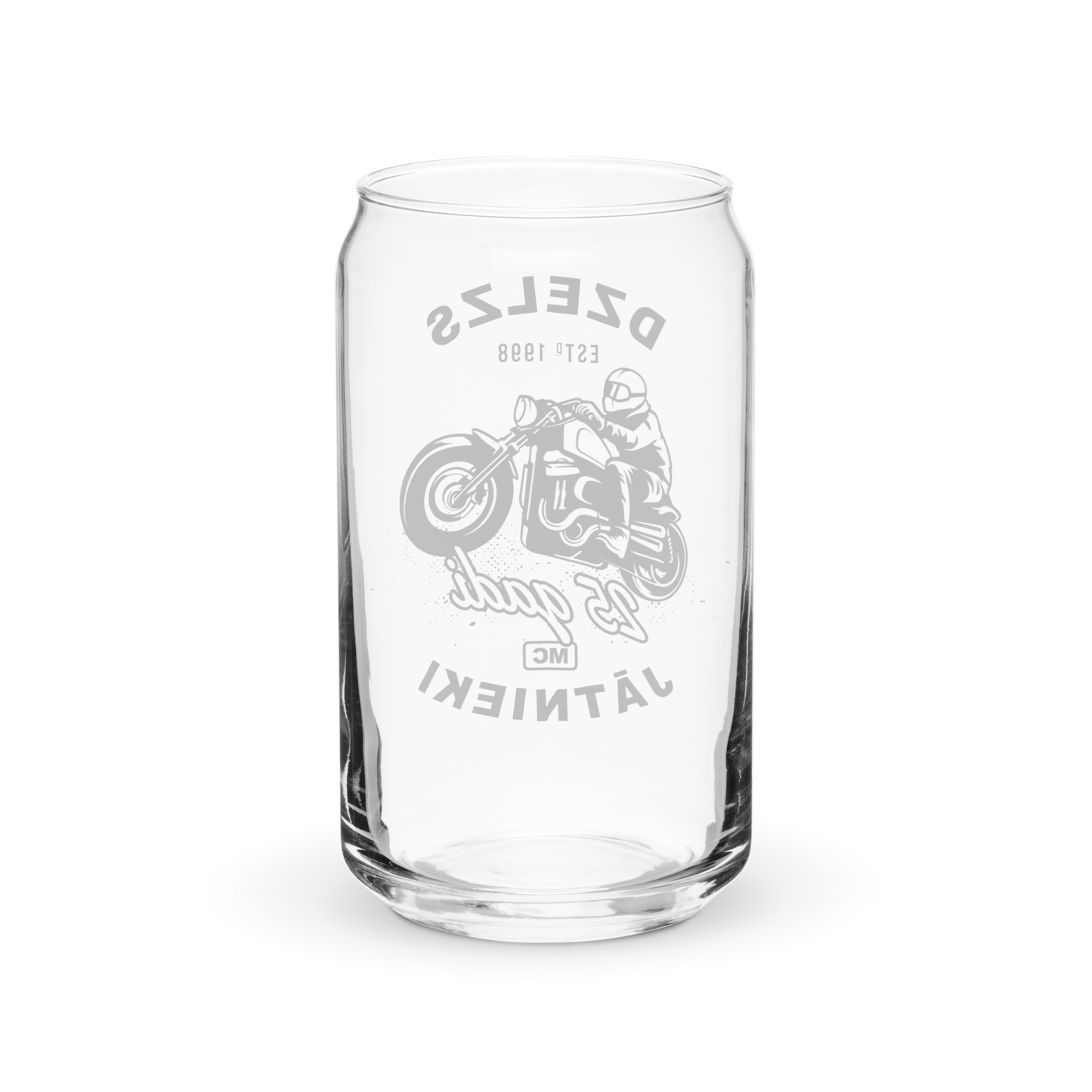 Dzelzs Jātnieki MC 25 Gadi / Can-Shaped Glass