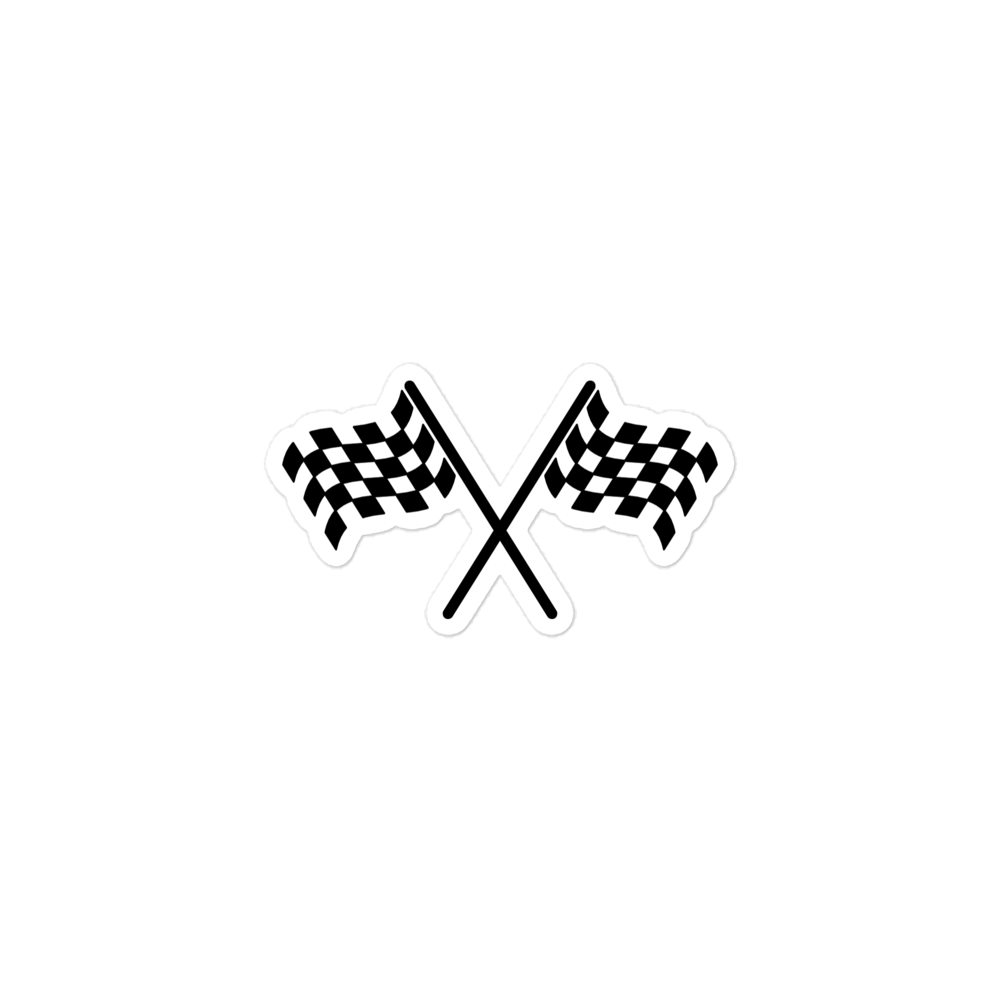 Checkered Racing Flags / Vinyl Sticker