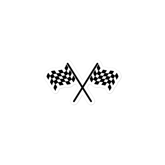 Checkered Racing Flags / Vinyl Sticker