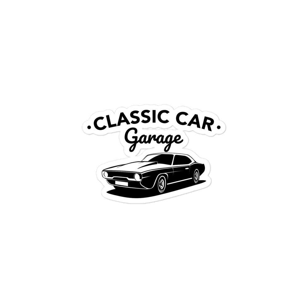 Classic Car Garage / Vinyl Sticker