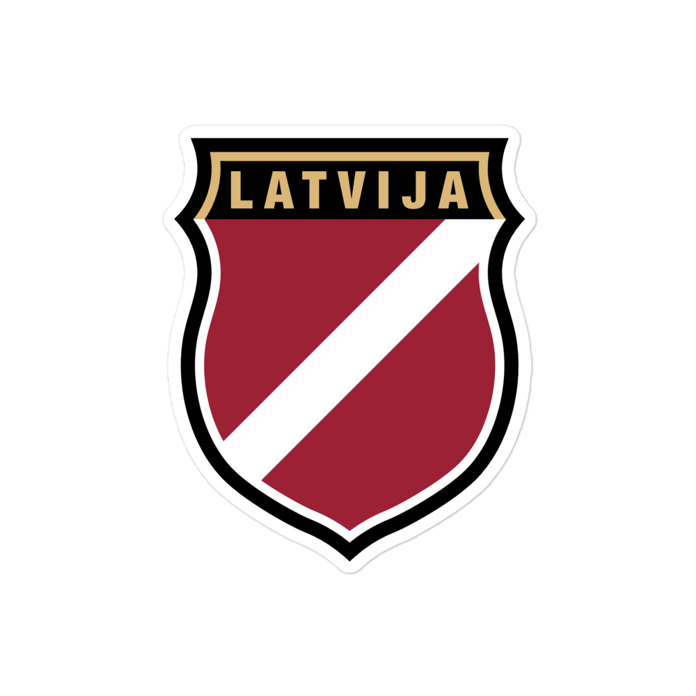 Shield of Latvian Legionnaires / Vinyl Sticker