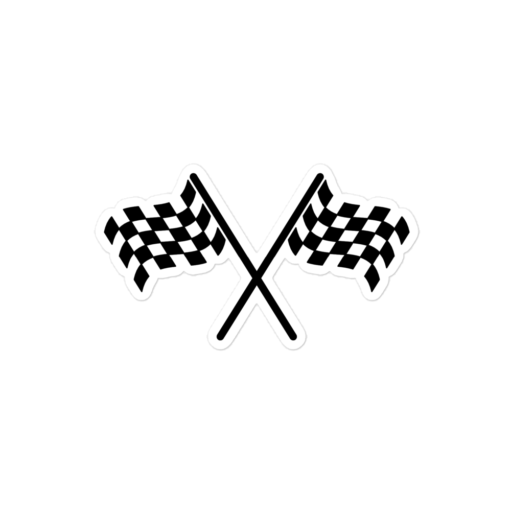 Checkered Racing Flags / Vinyl Sticker