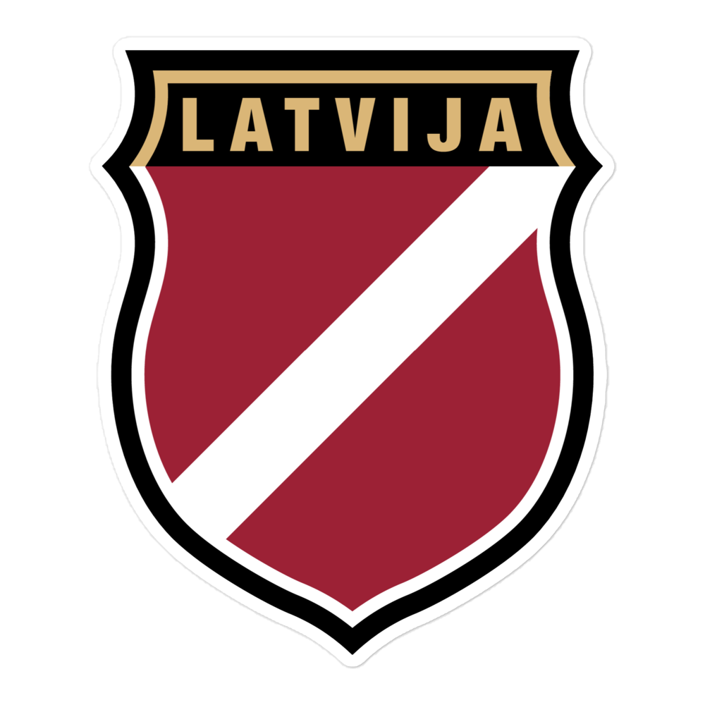 Shield of Latvian Legionnaires / Vinyl Sticker