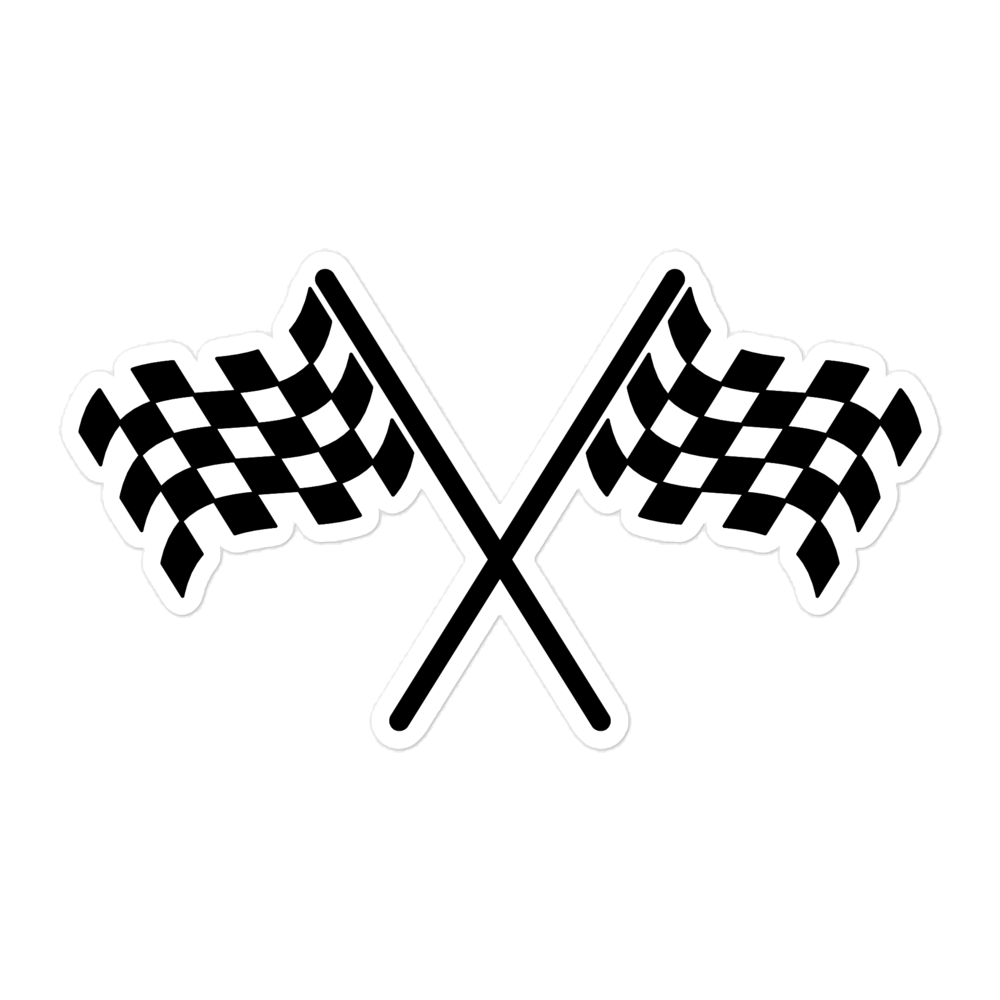 Checkered Racing Flags / Vinyl Sticker