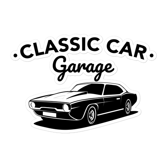 Classic Car Garage / Vinyl Sticker