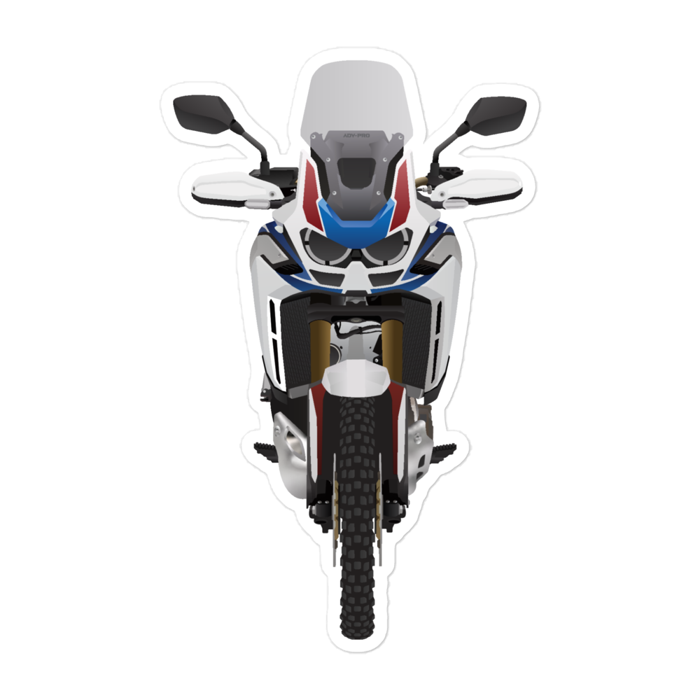 Honda Africa Twin AS WHITE / Vinyl Sticker