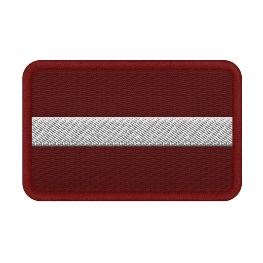 Flag of Latvia / Embroidered Patch