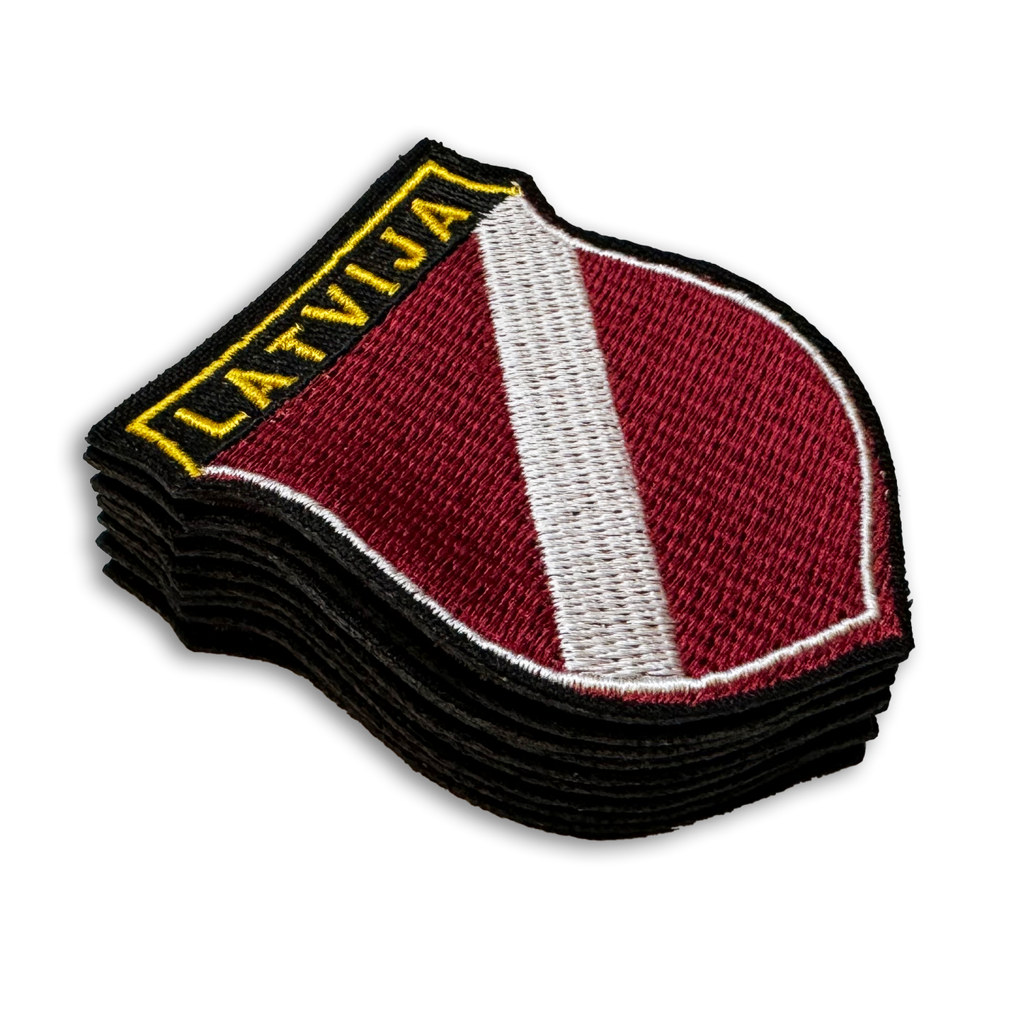 Shield of Latvian Legionnaires / Sew-on Embroidered Patch