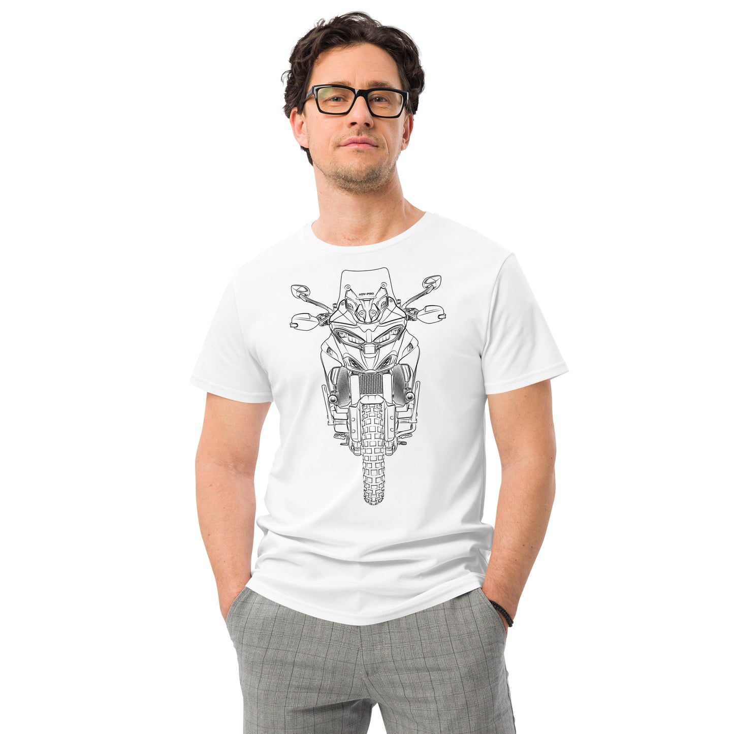 Ducati Multistrada V4s / Men's Premium Cotton T-shirt