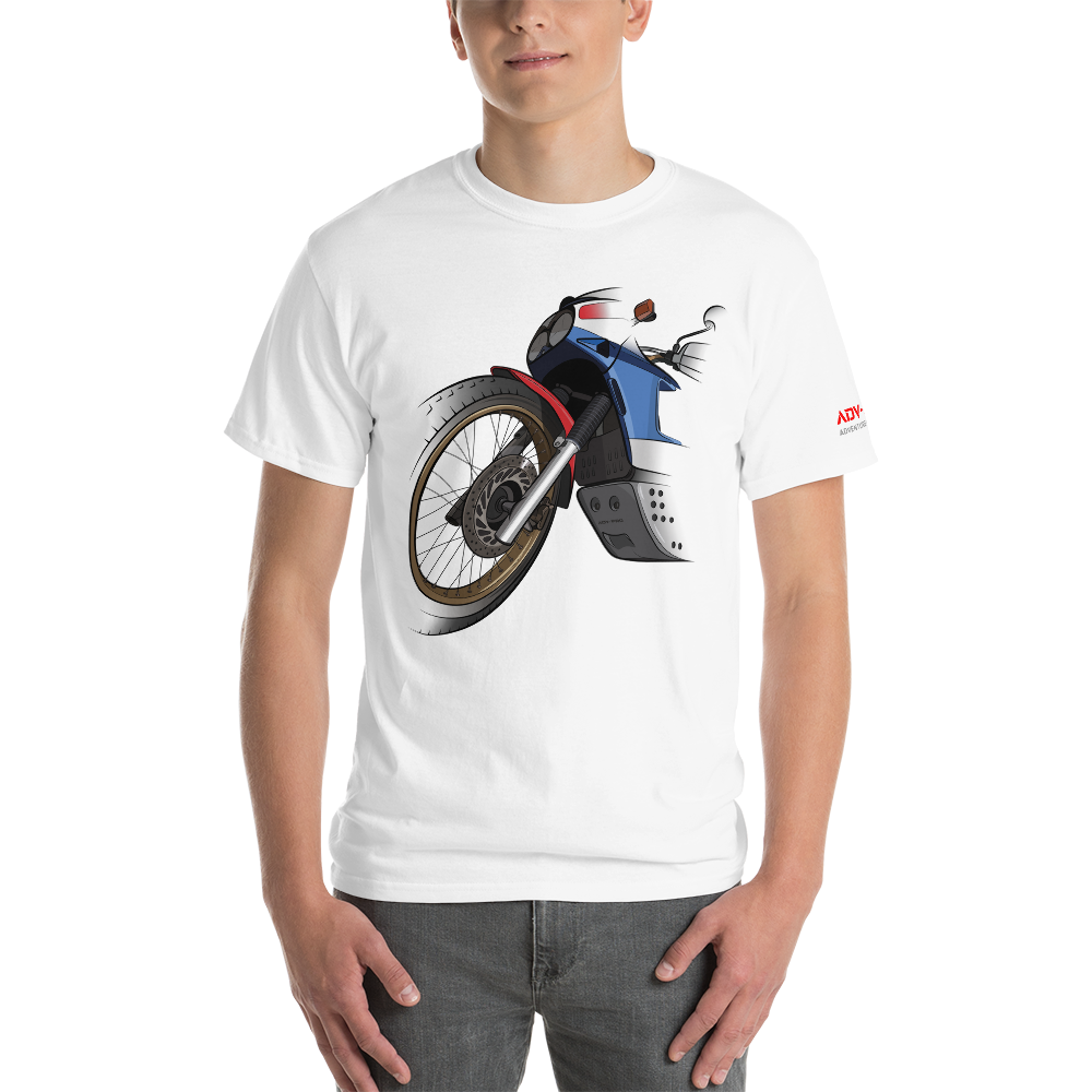 Honda XRV 650 Africa Twin Classic Tricolor / Thick Cotton T-Shirt