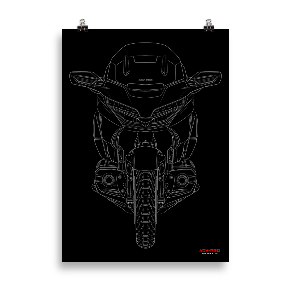 Honda Gold Wing Blueprint Poster