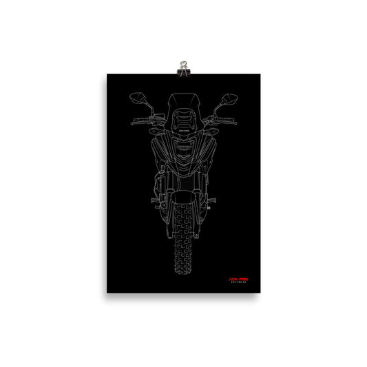 Honda NC750X Blueprint Poster