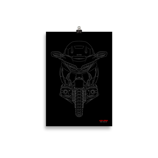 Honda Gold Wing Blueprint Poster