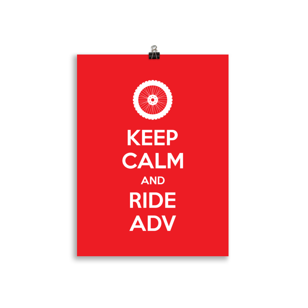 Keep Calm and Ride ADV Poster