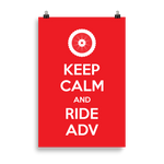 Keep Calm and Ride ADV Poster