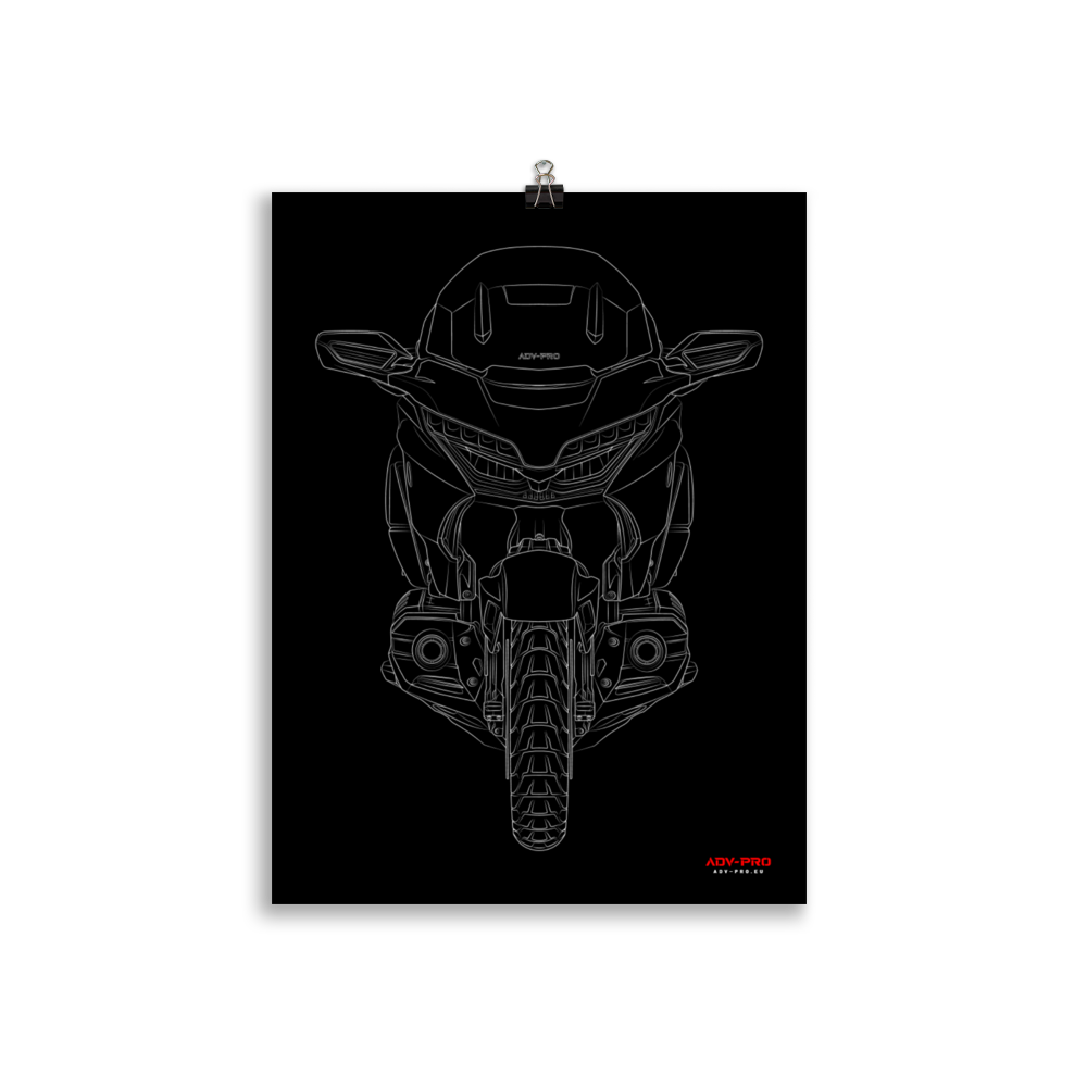 Honda Gold Wing Blueprint Poster