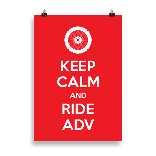 Keep Calm and Ride ADV Poster