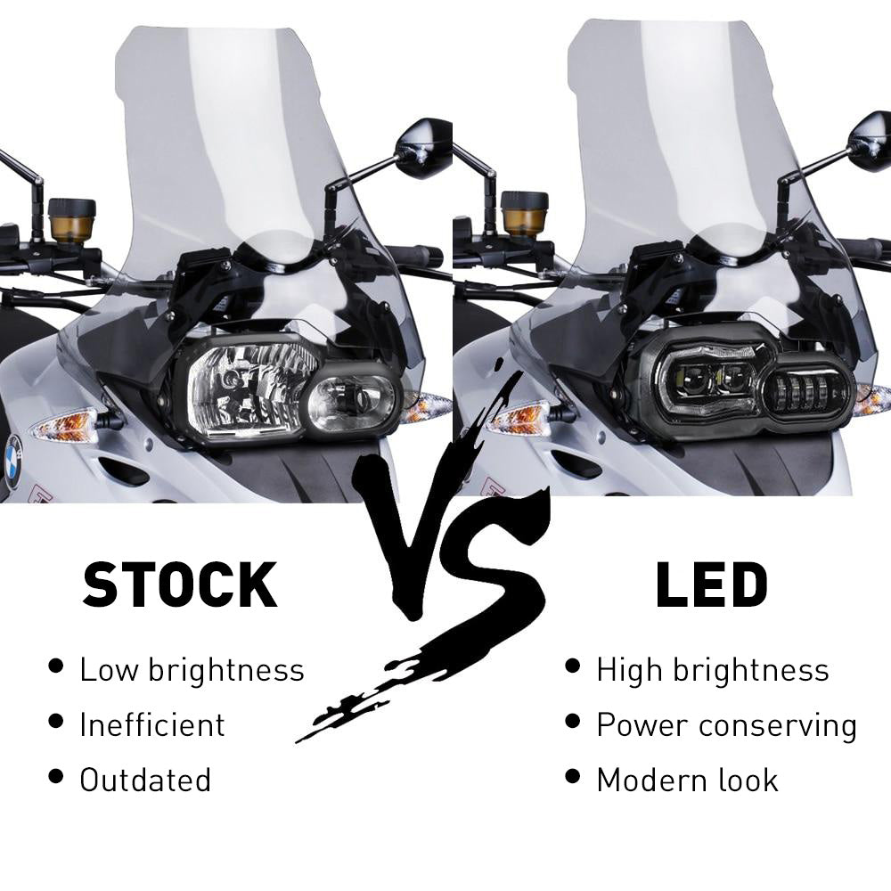 BMW F650GS/F700GS, F800GS/F800R Full-LED Headlight (E-MARK)