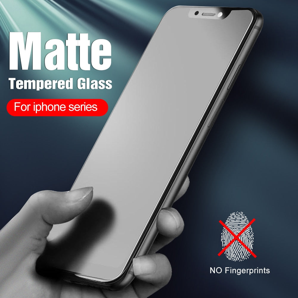 Matte Tempered Glass Screen Protector For Apple iPhone