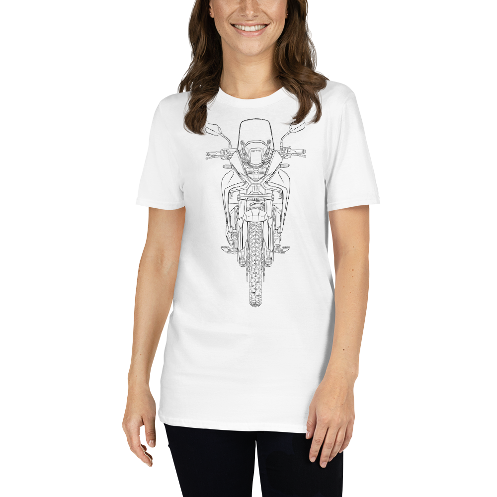 Honda XL750 Transalp Front View / Soft Cotton T-Shirt