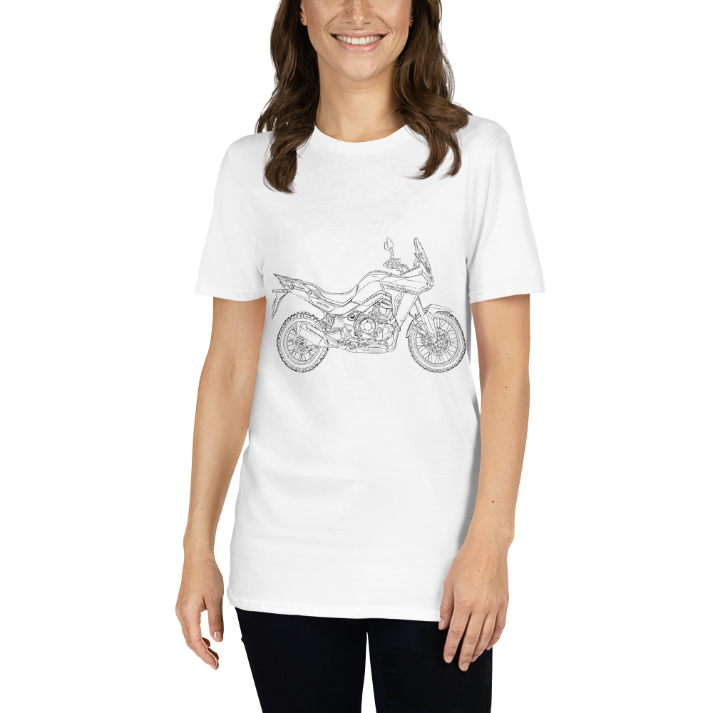 Honda XL750 Transalp Side View / Soft Cotton T-Shirt