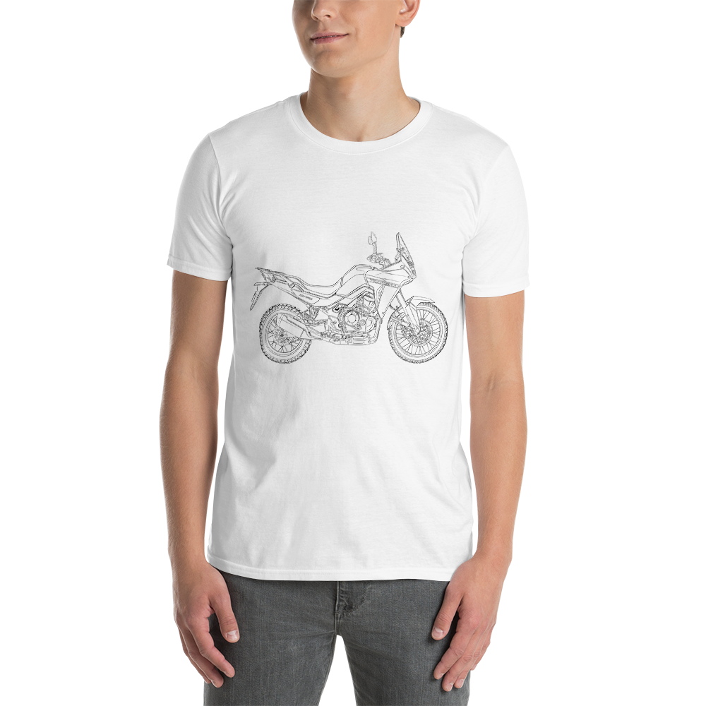 Honda XL750 Transalp Side View / Soft Cotton T-Shirt